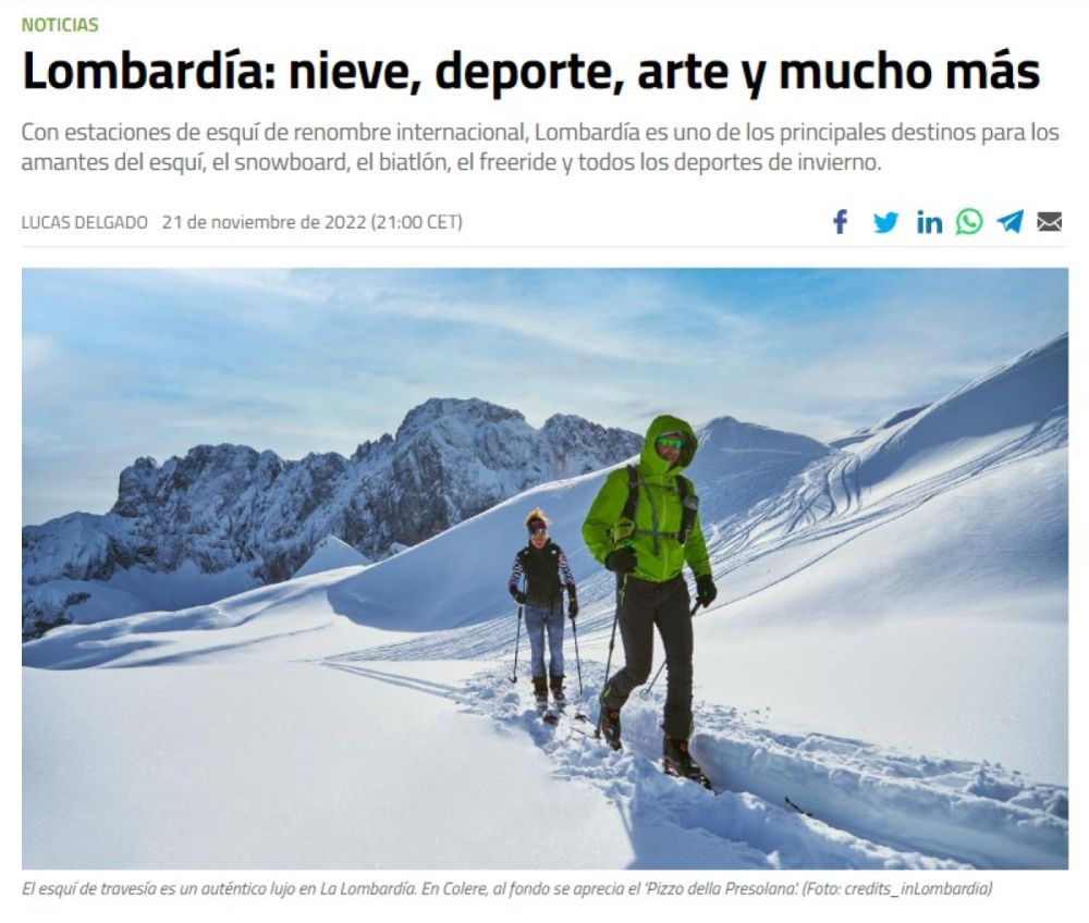 Lombardia: neve, sport, arte e molto altro - sportlifes.es - Madrid